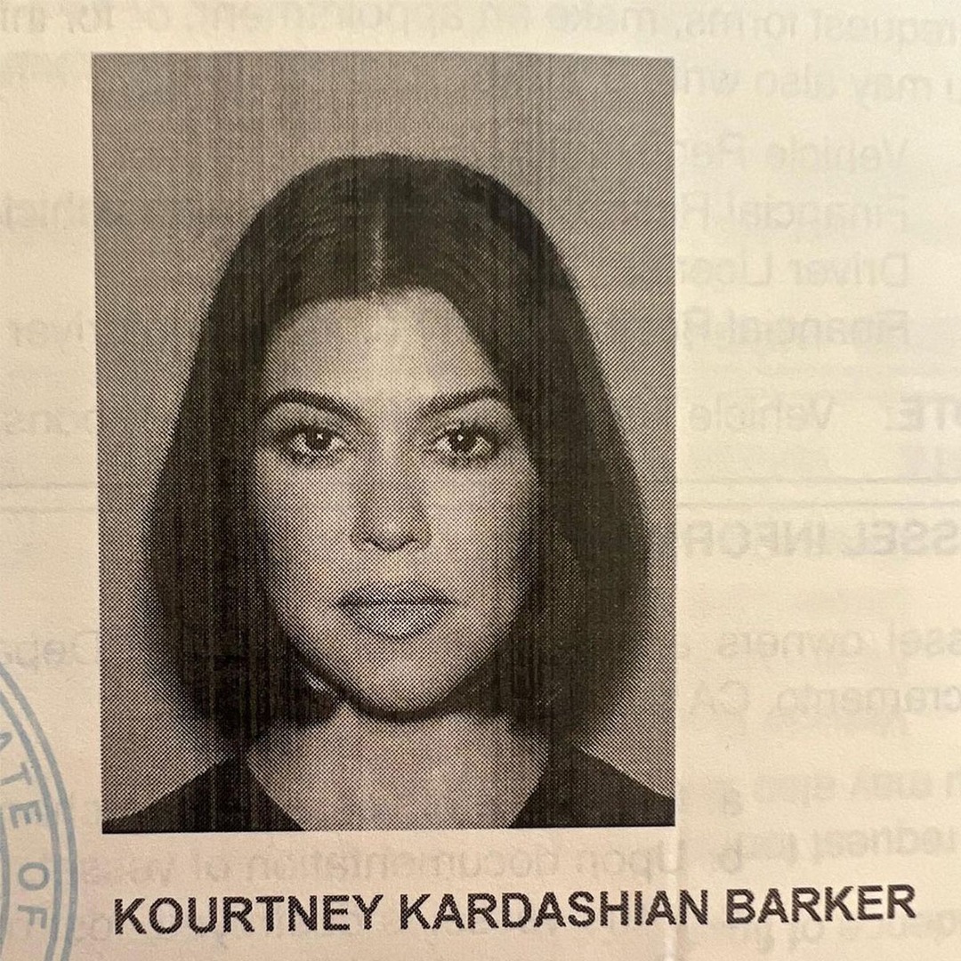 Pregnant Kourtney Kardashian’s License Officially Includes “Barker”